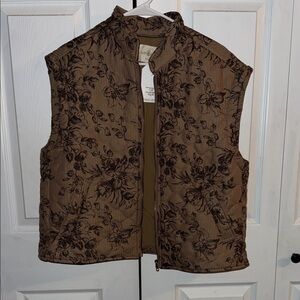 Umgee Tan Quilted Vest